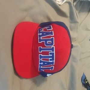 New Era throw back Washington bullets hat.